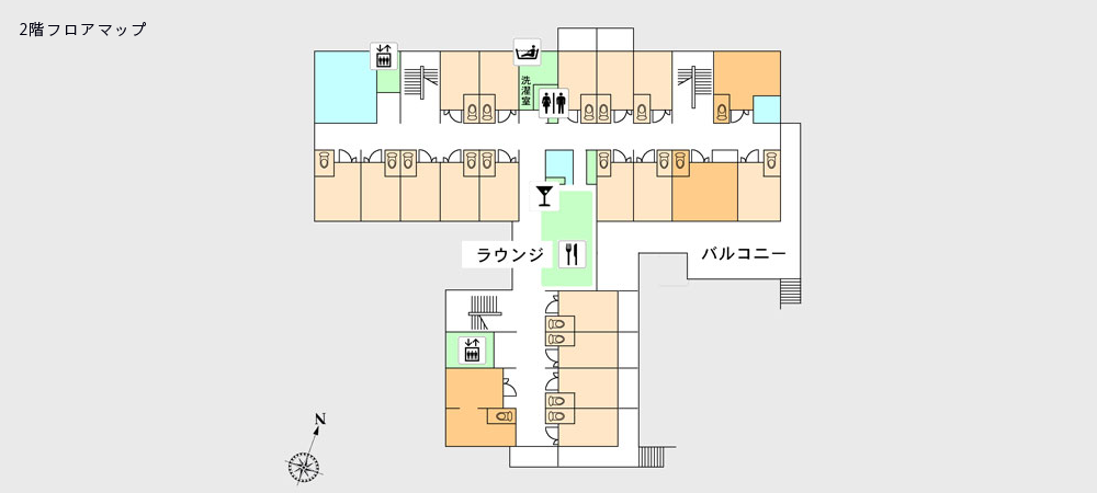 ２階フロアマップ